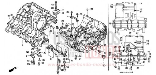 CARTER MOTEUR CBR1000FP de 1993